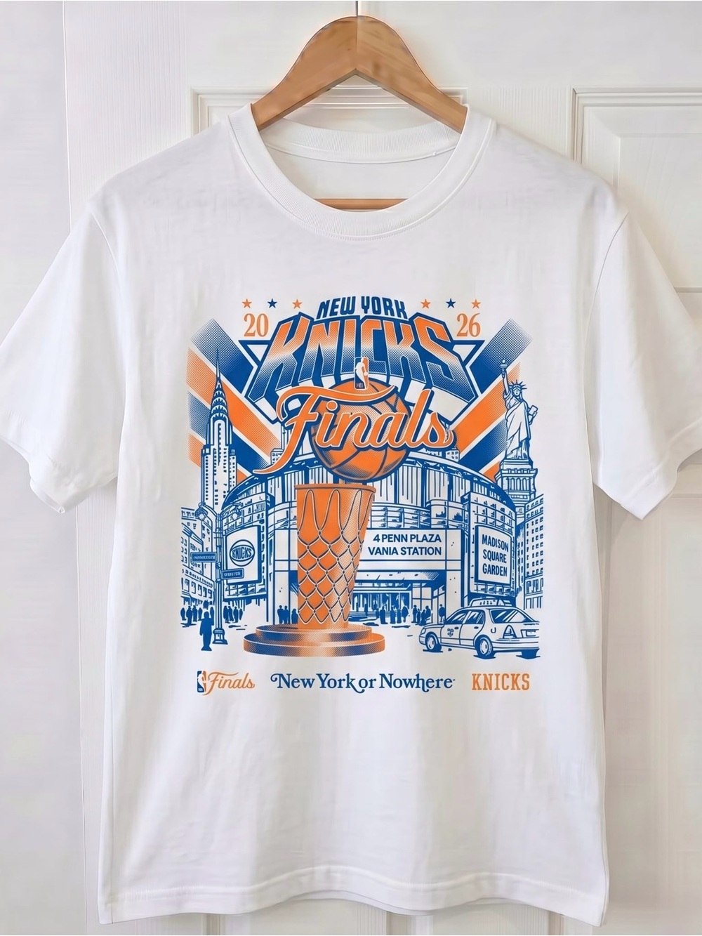 Knicks 2026 NBA Finals New York or Nowhere T-Shirt M